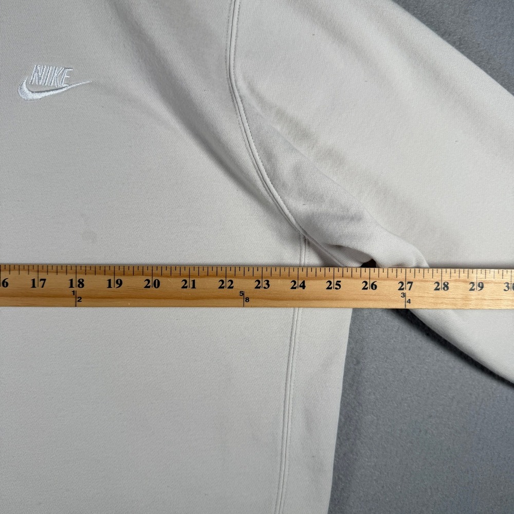 Nike Sportswear Club Fleece Crewneck Sweatshirt Beige BV2662-072 Mens Large - Picture 7 of 15
